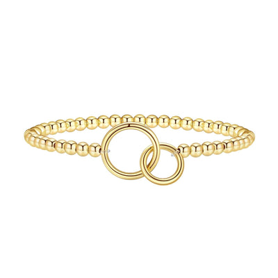 Dujafio Mother Daughter Love Knot Bead Bracelet